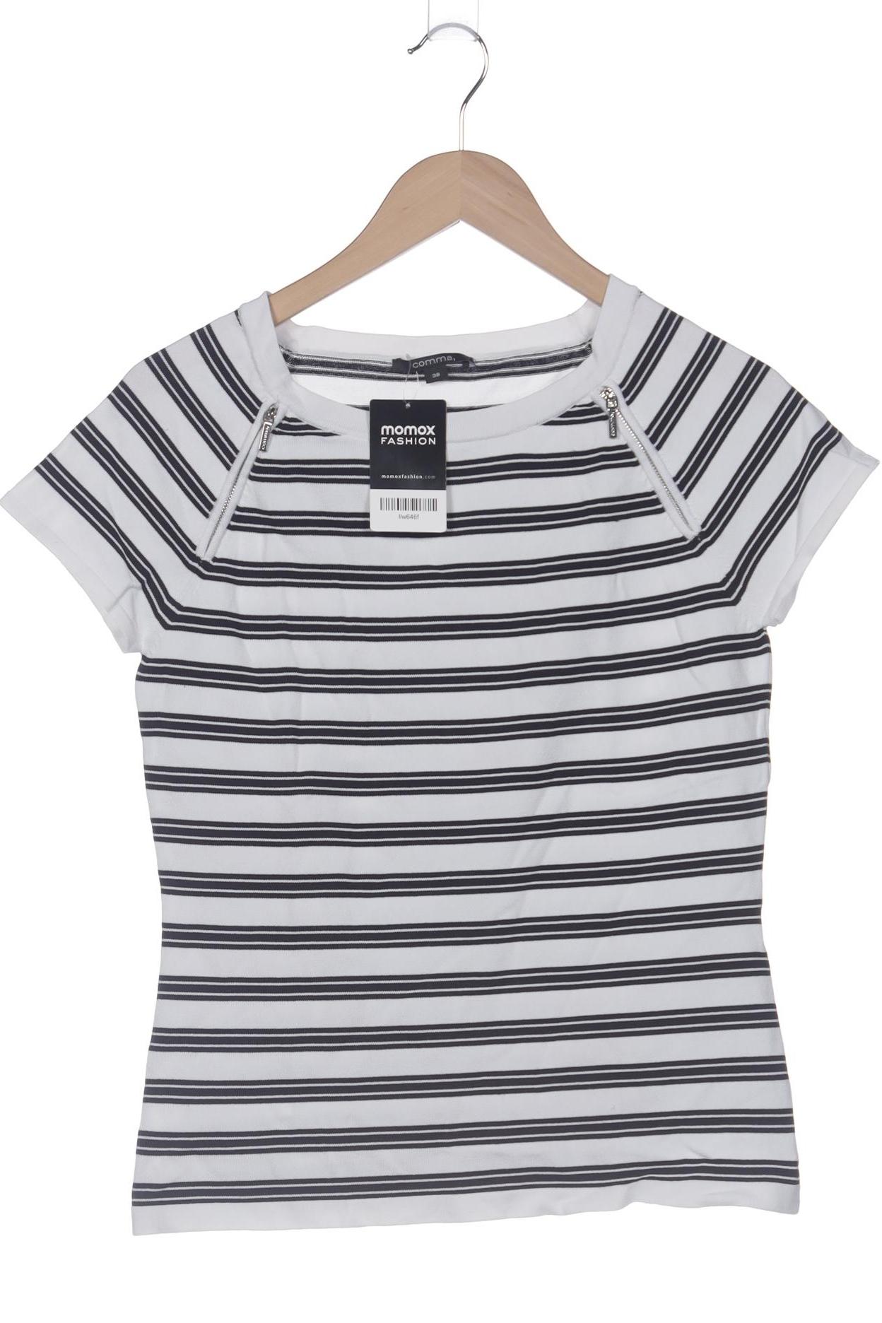 

Comma Damen T-Shirt, weiß, Gr. 38