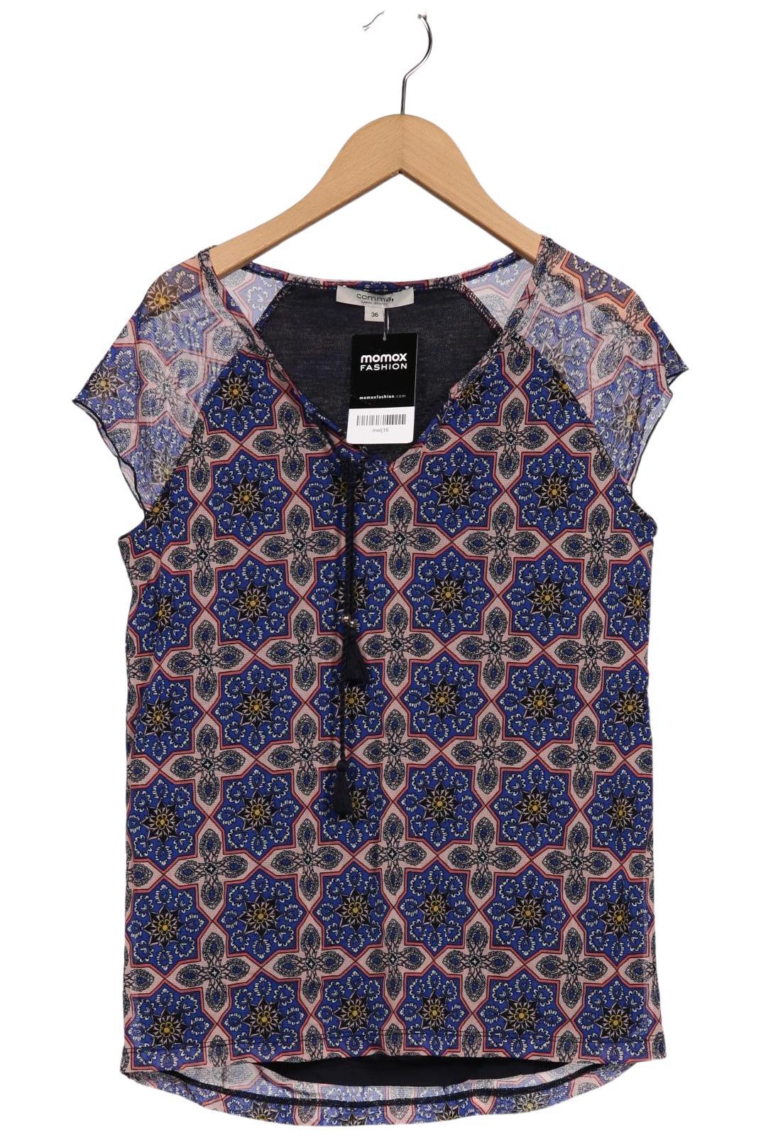 

Comma Damen T-Shirt, marineblau, Gr. 36