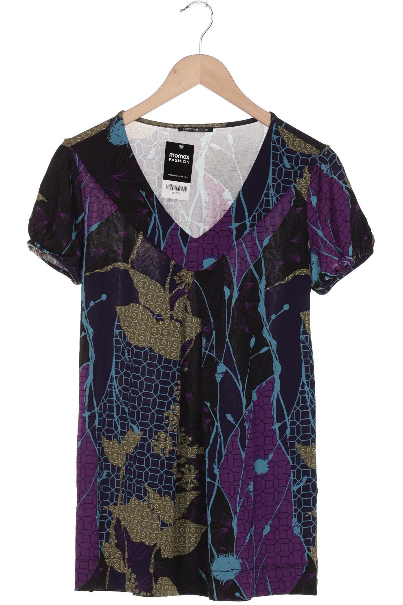 

Comma Damen T-Shirt, mehrfarbig, Gr. 38