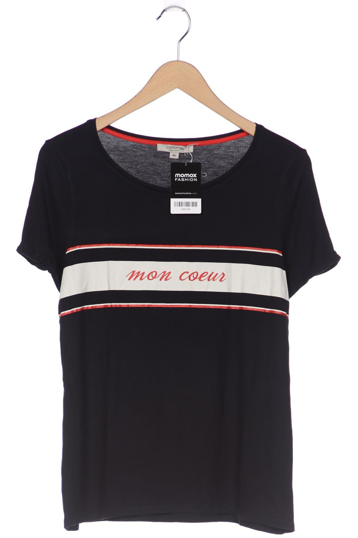 

Comma Damen T-Shirt, marineblau