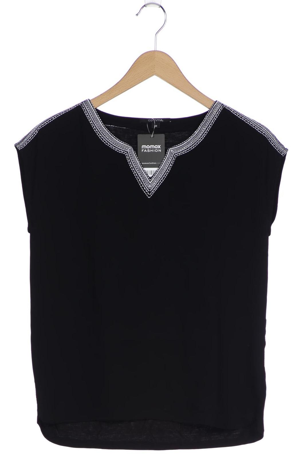 

Comma Damen T-Shirt, schwarz