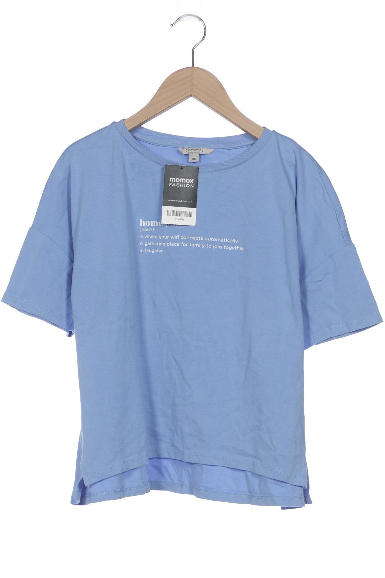 

Comma Damen T-Shirt, blau, Gr. 36