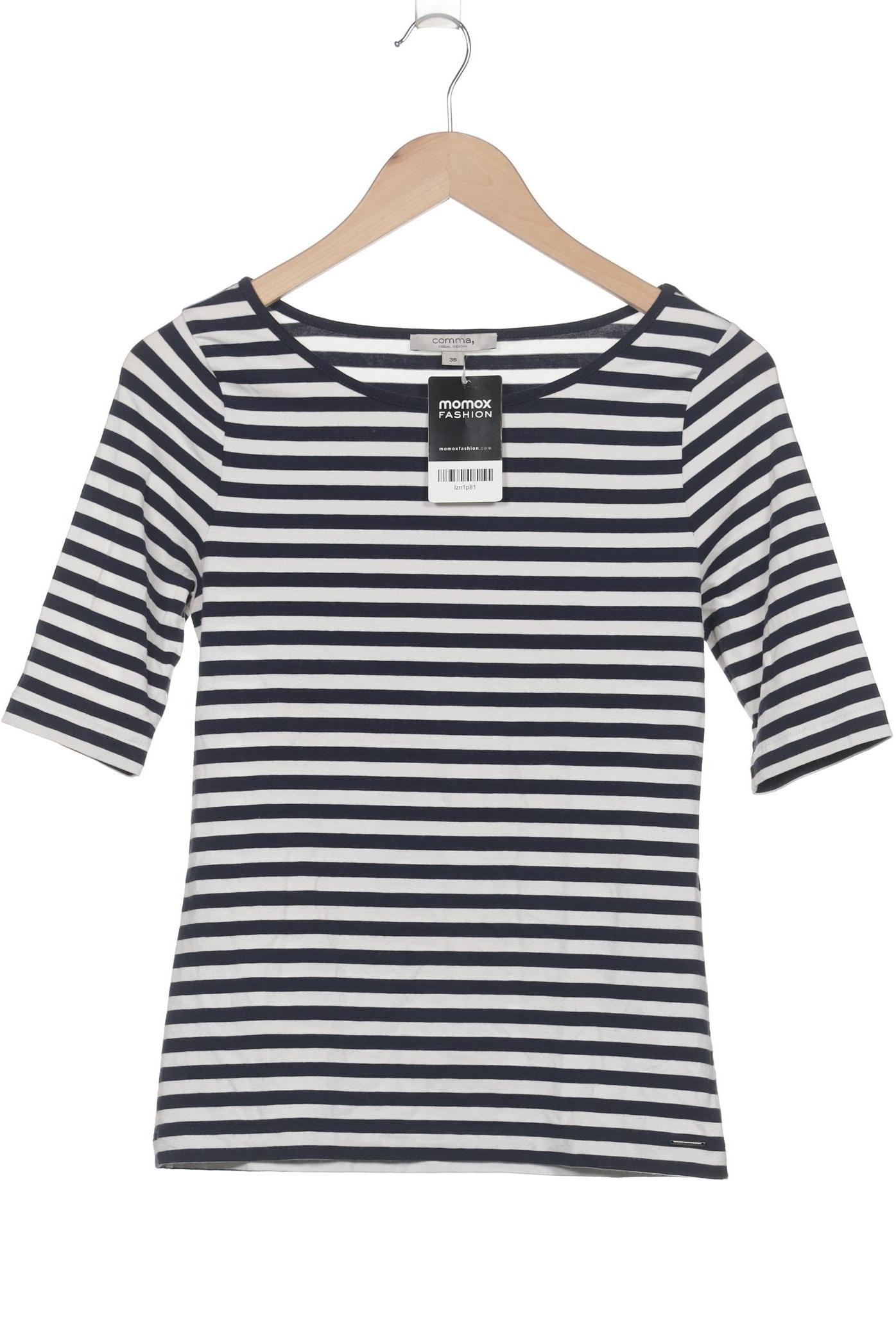 

Comma Damen T-Shirt, marineblau, Gr. 36
