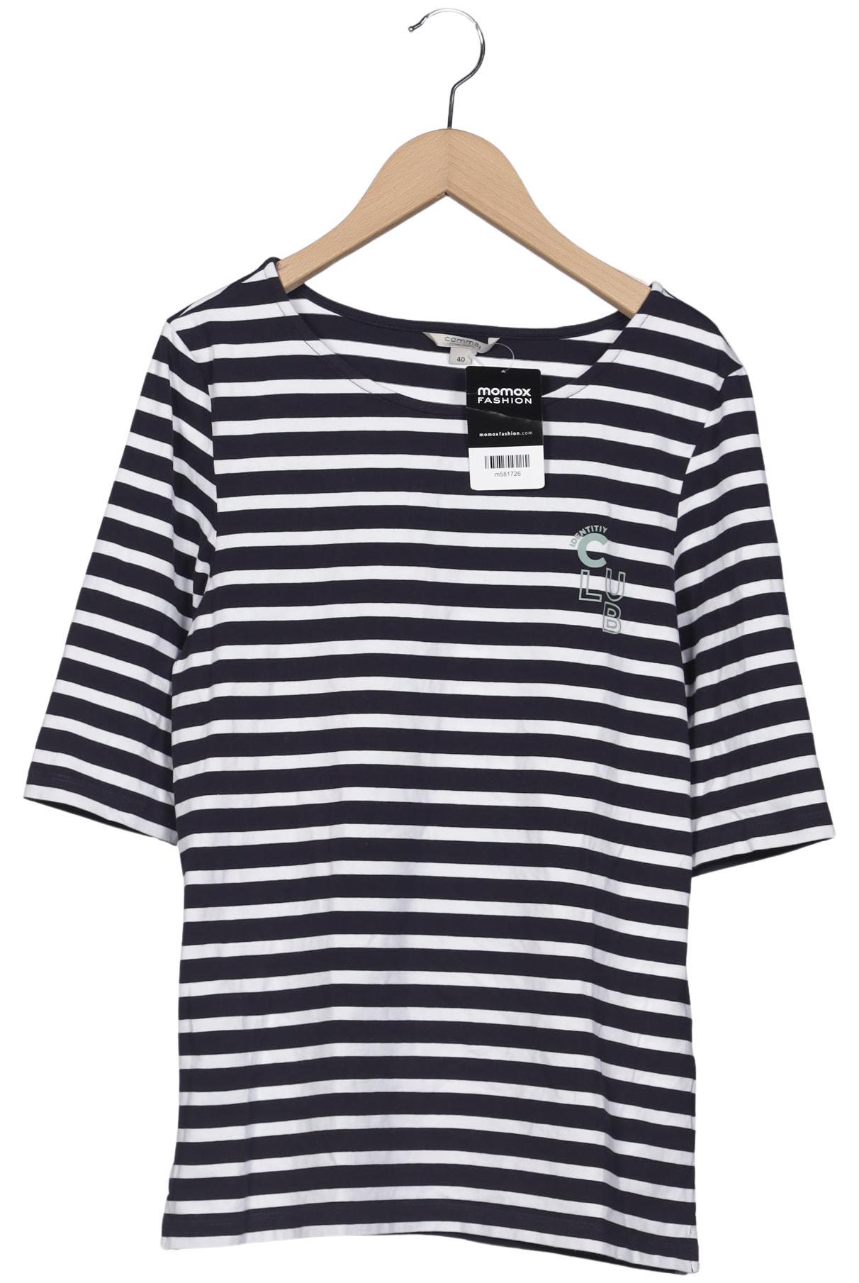 

Comma Damen T-Shirt, marineblau, Gr. 40