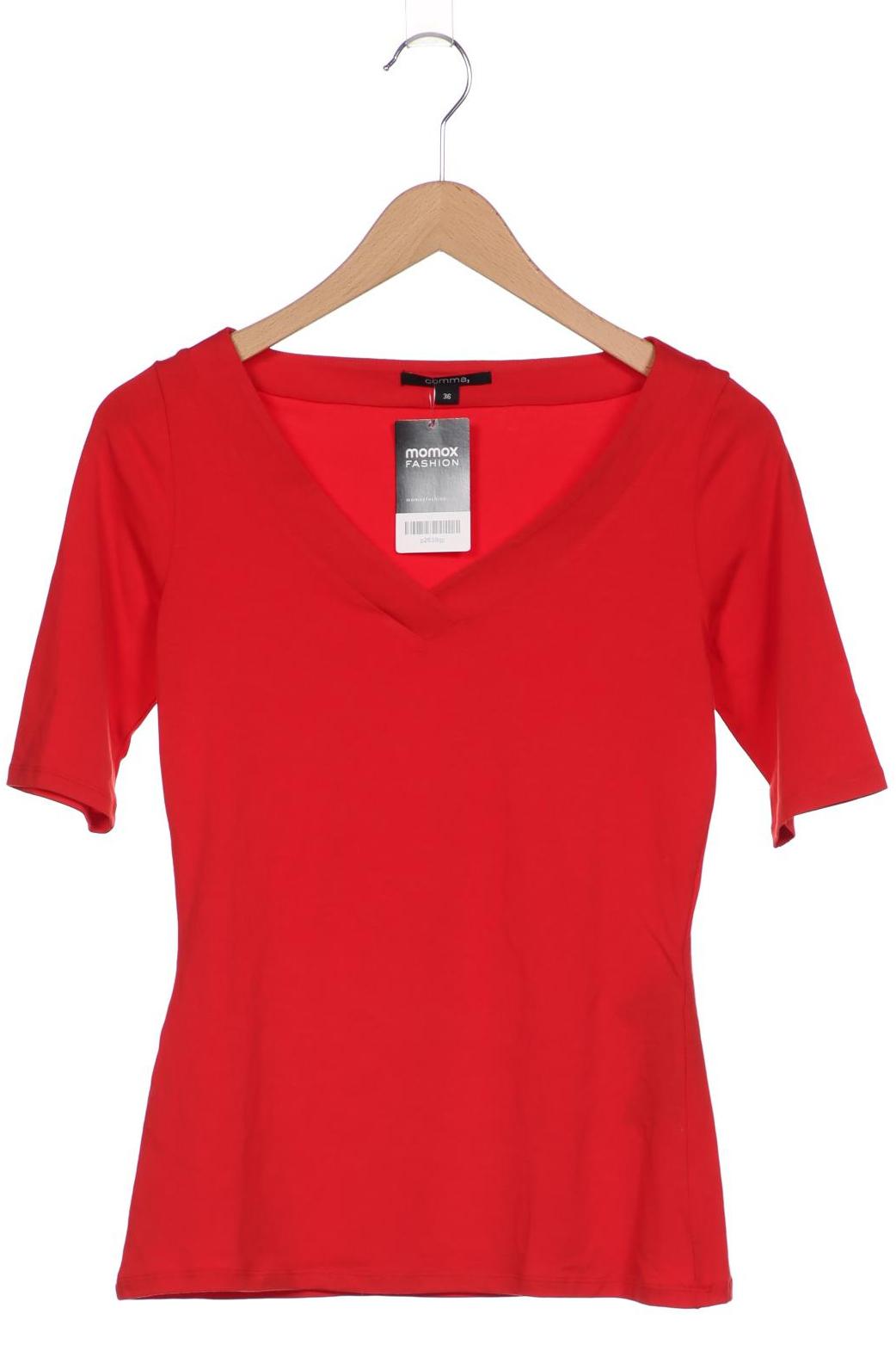 

Comma Damen T-Shirt, rot, Gr. 36