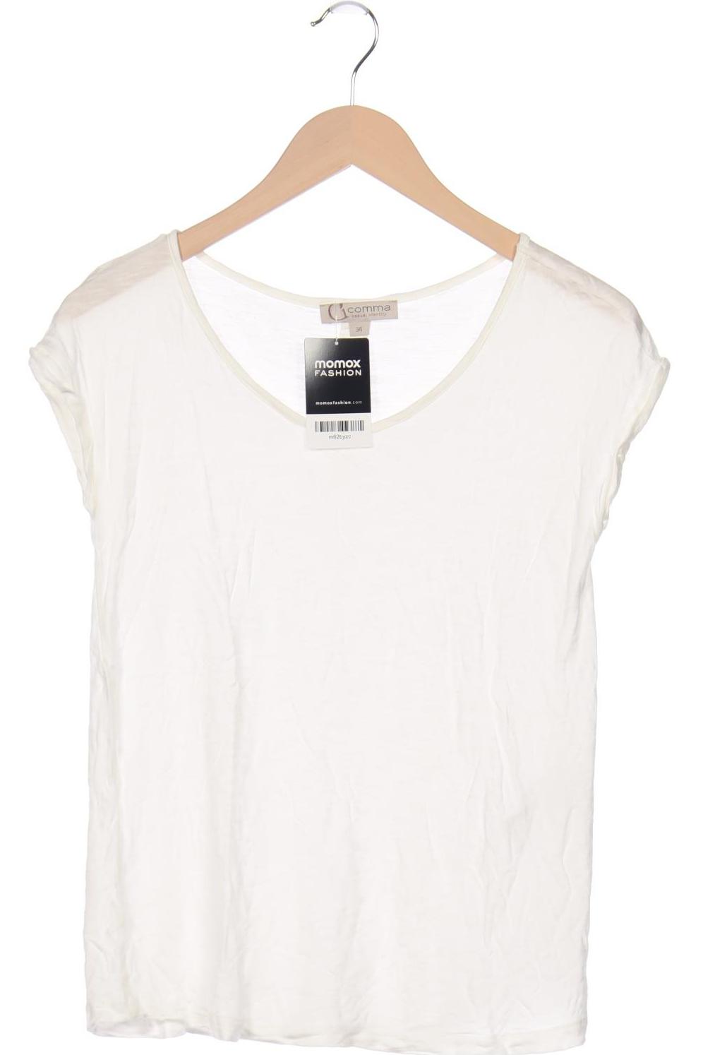 

Comma Damen T-Shirt, weiß