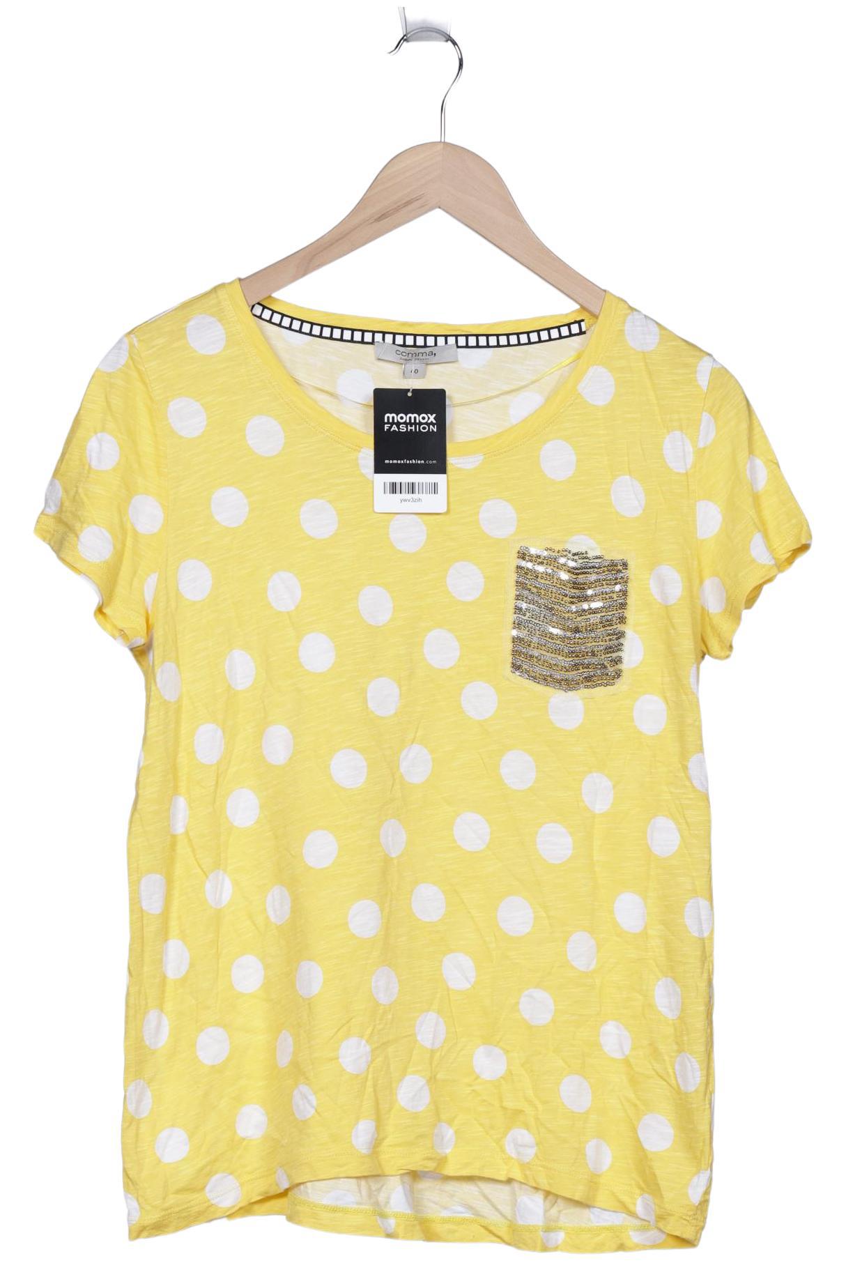 

Comma Damen T-Shirt, gelb, Gr. 40