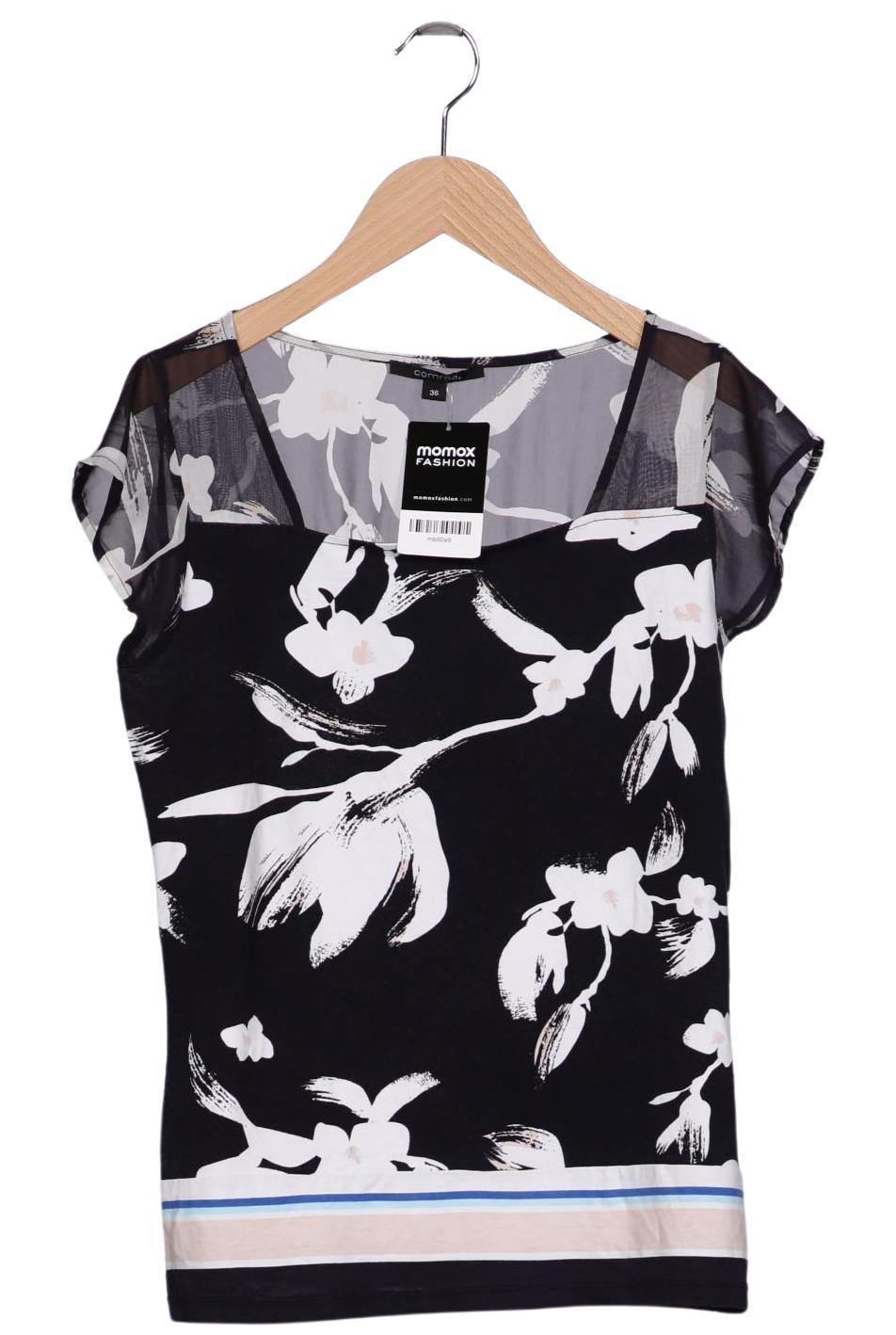 

Comma Damen T-Shirt, marineblau, Gr. 36