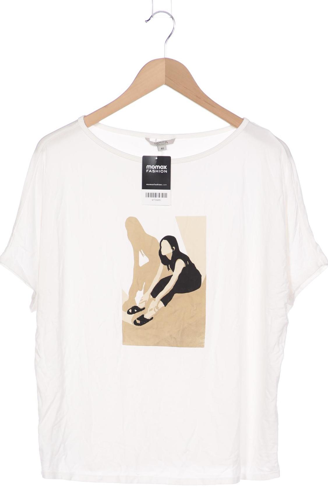 

Comma Damen T-Shirt, weiß, Gr. 40