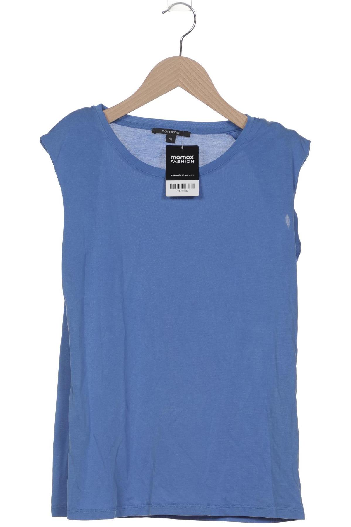 

Comma Damen T-Shirt, blau, Gr. 36