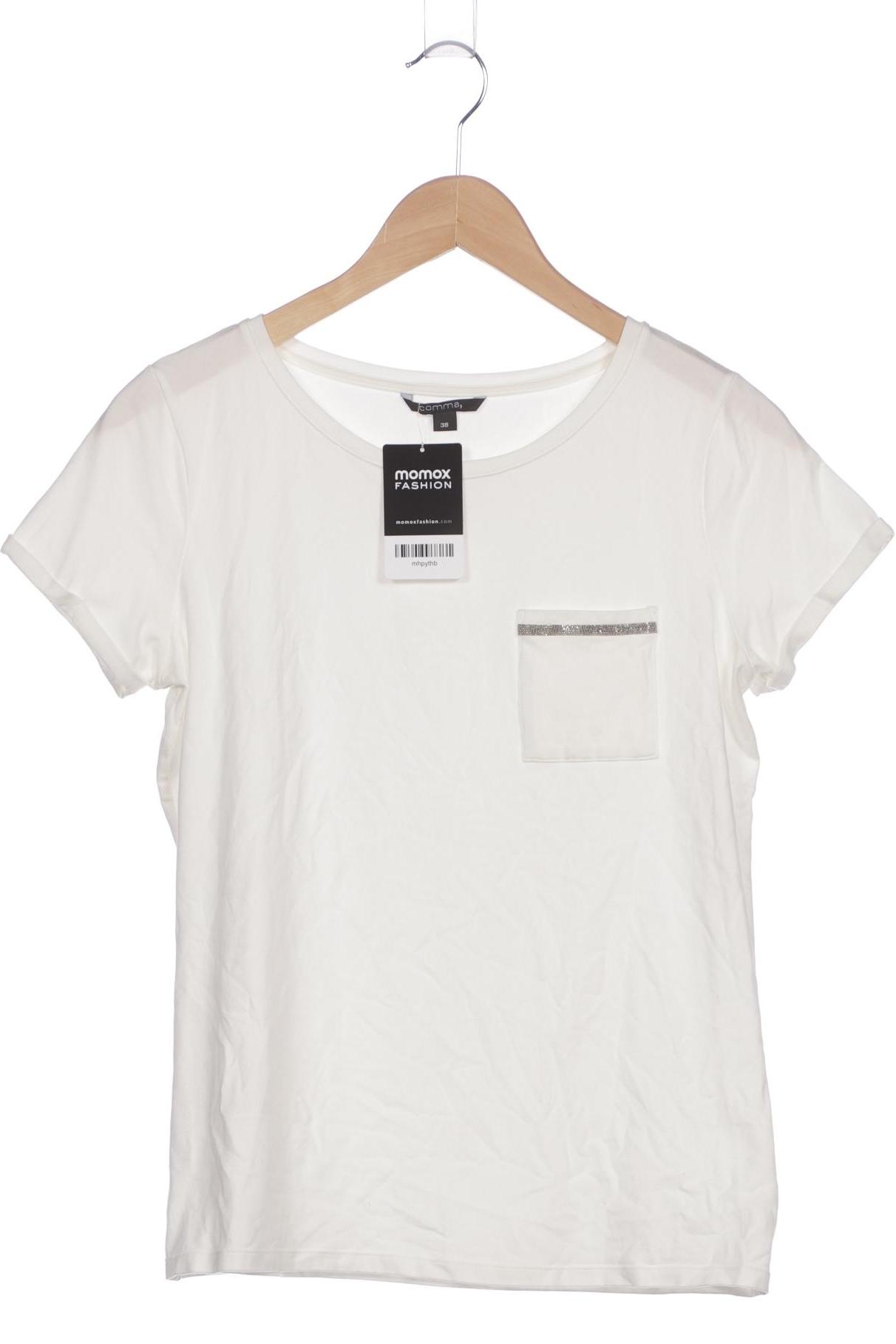 

Comma Damen T-Shirt, cremeweiß, Gr. 38