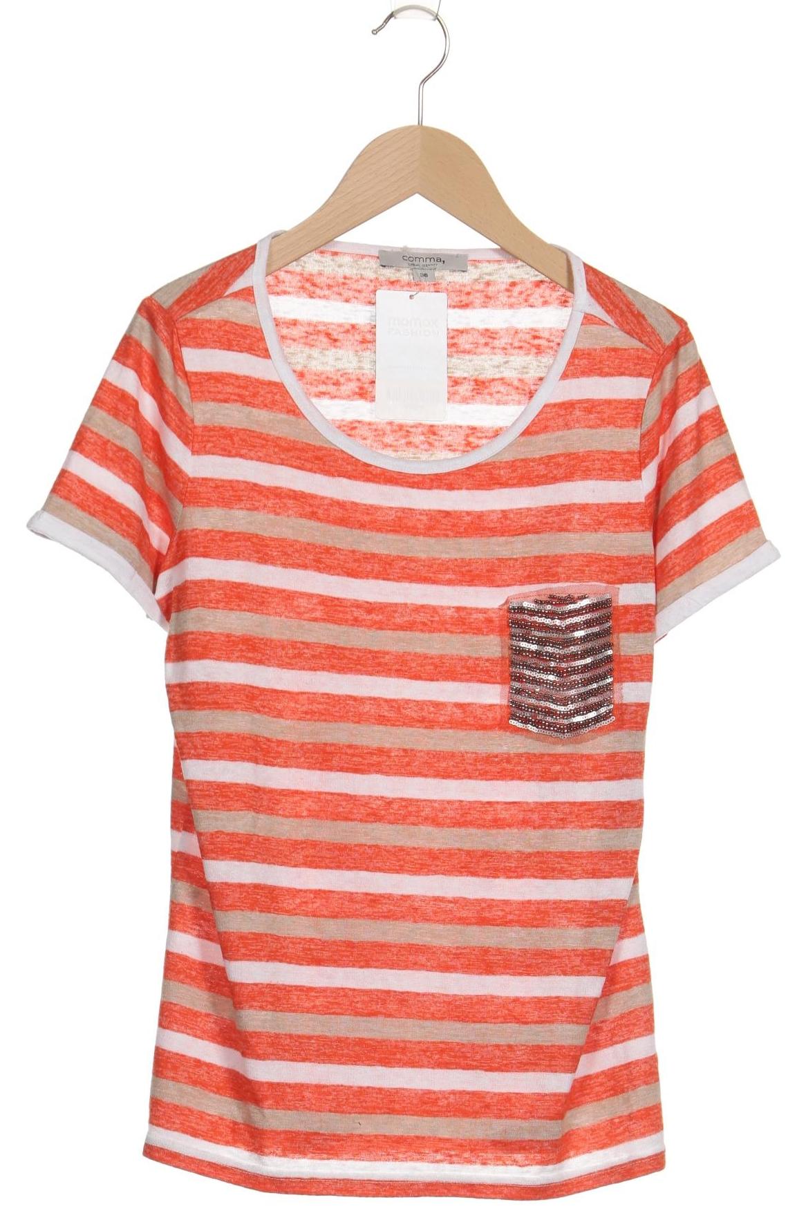 

Comma Damen T-Shirt, orange, Gr. 36