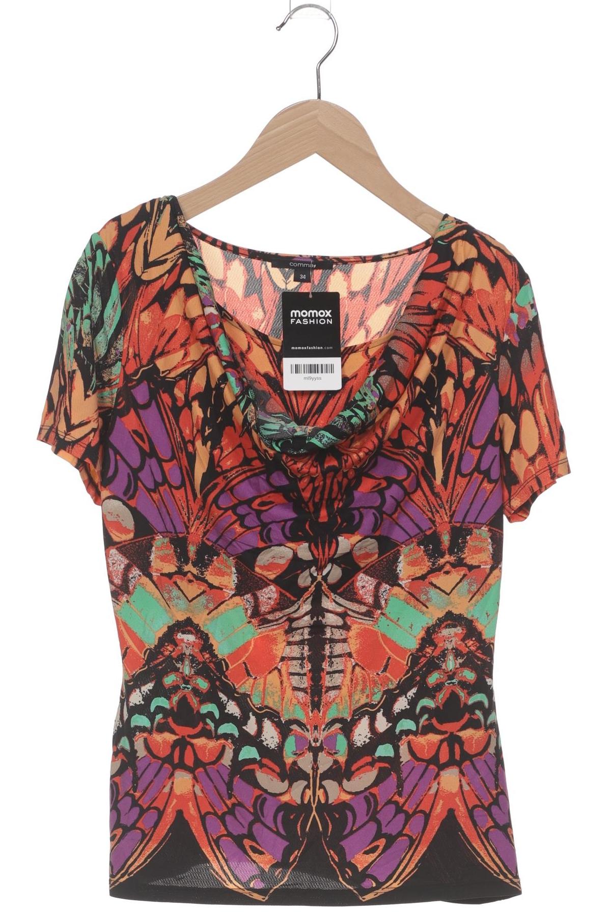 

Comma Damen T-Shirt, mehrfarbig, Gr. 34