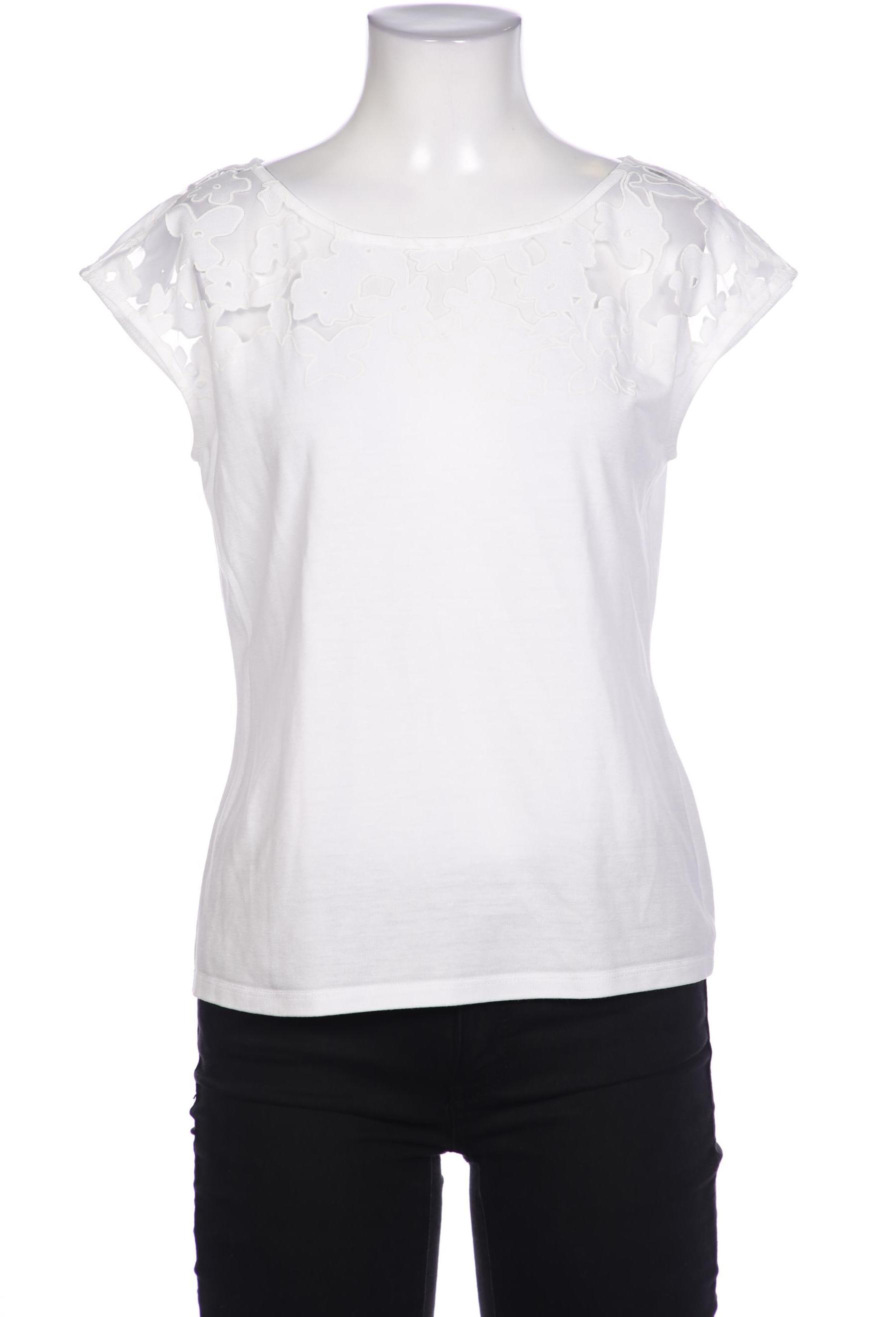 

Comma Damen T-Shirt, weiß, Gr. 34