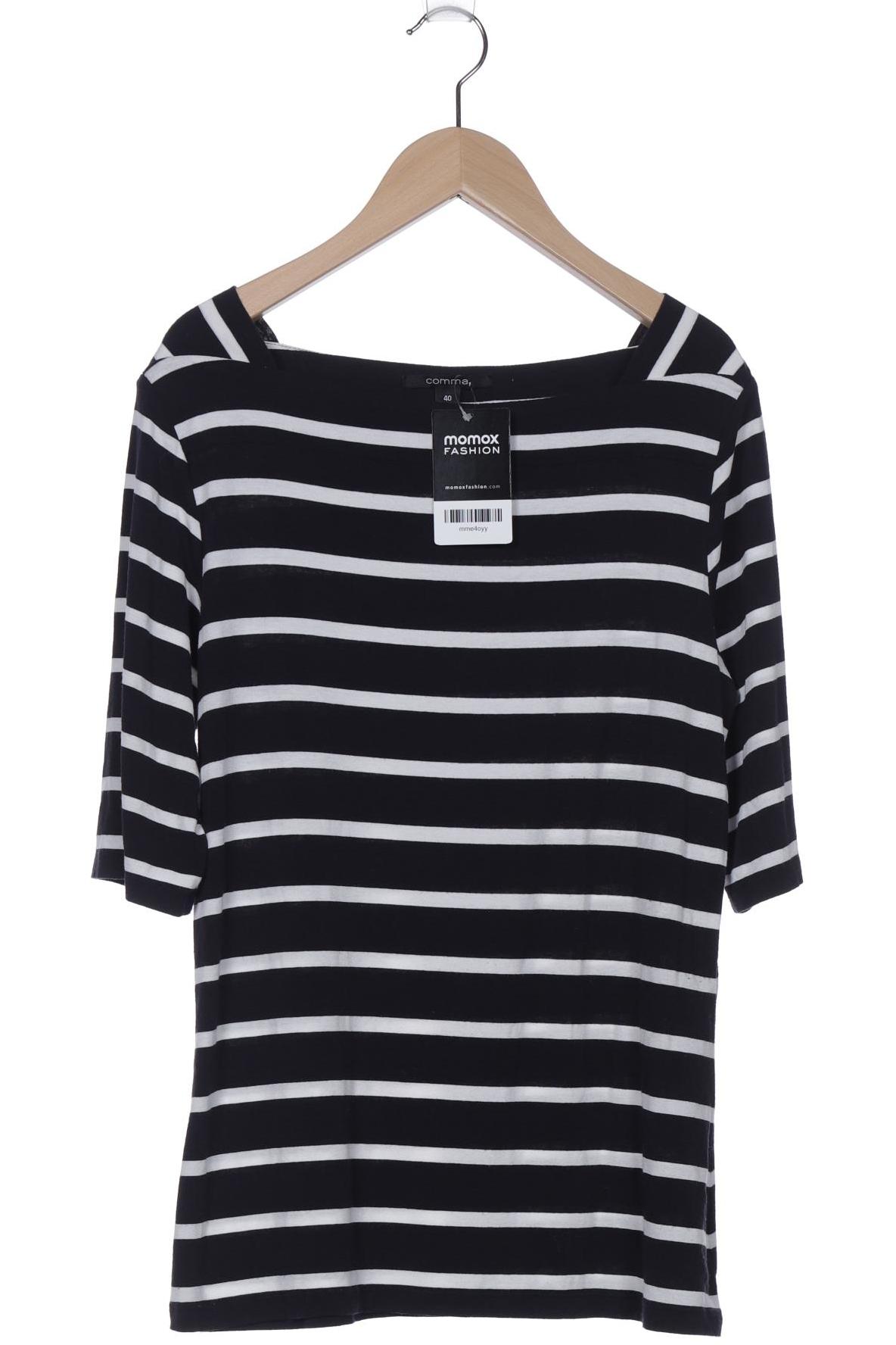 

Comma Damen T-Shirt, marineblau, Gr. 40