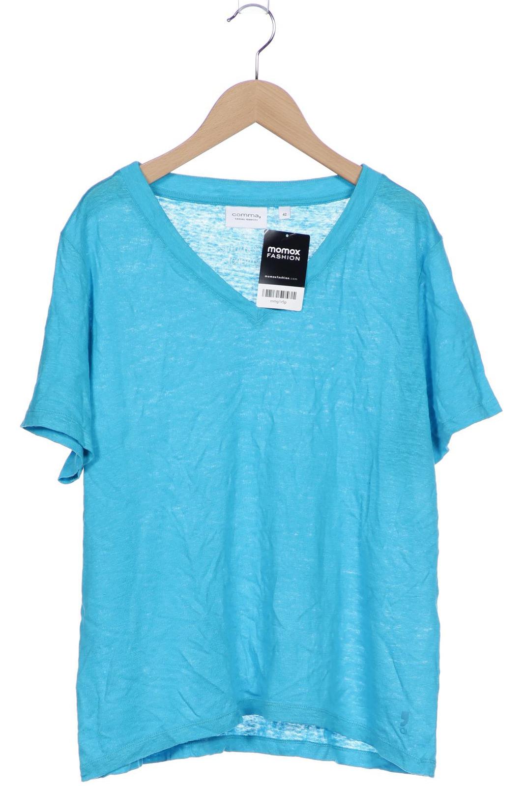 

Comma Damen T-Shirt, blau, Gr. 42