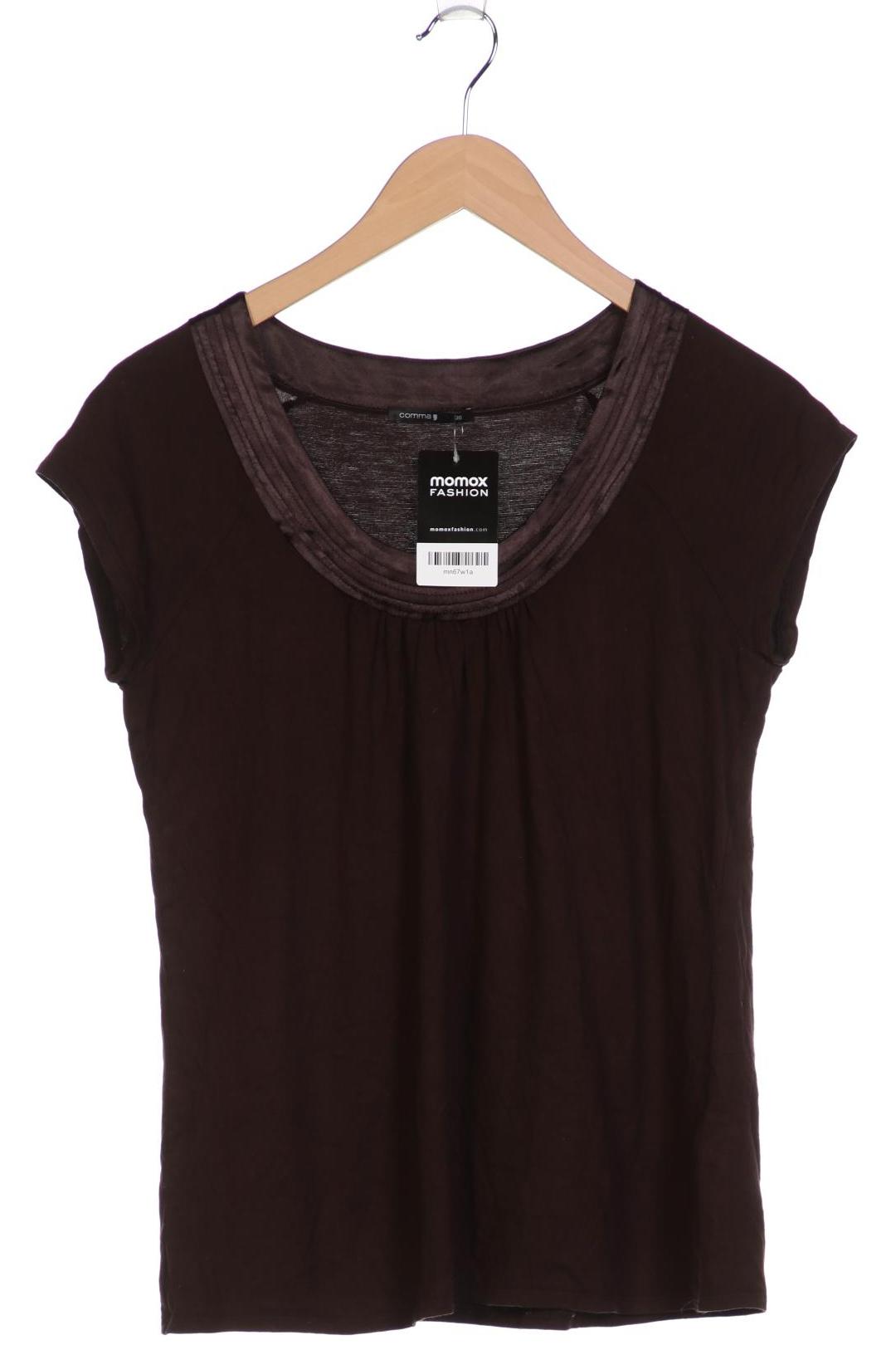 

Comma Damen T-Shirt, braun, Gr. 36