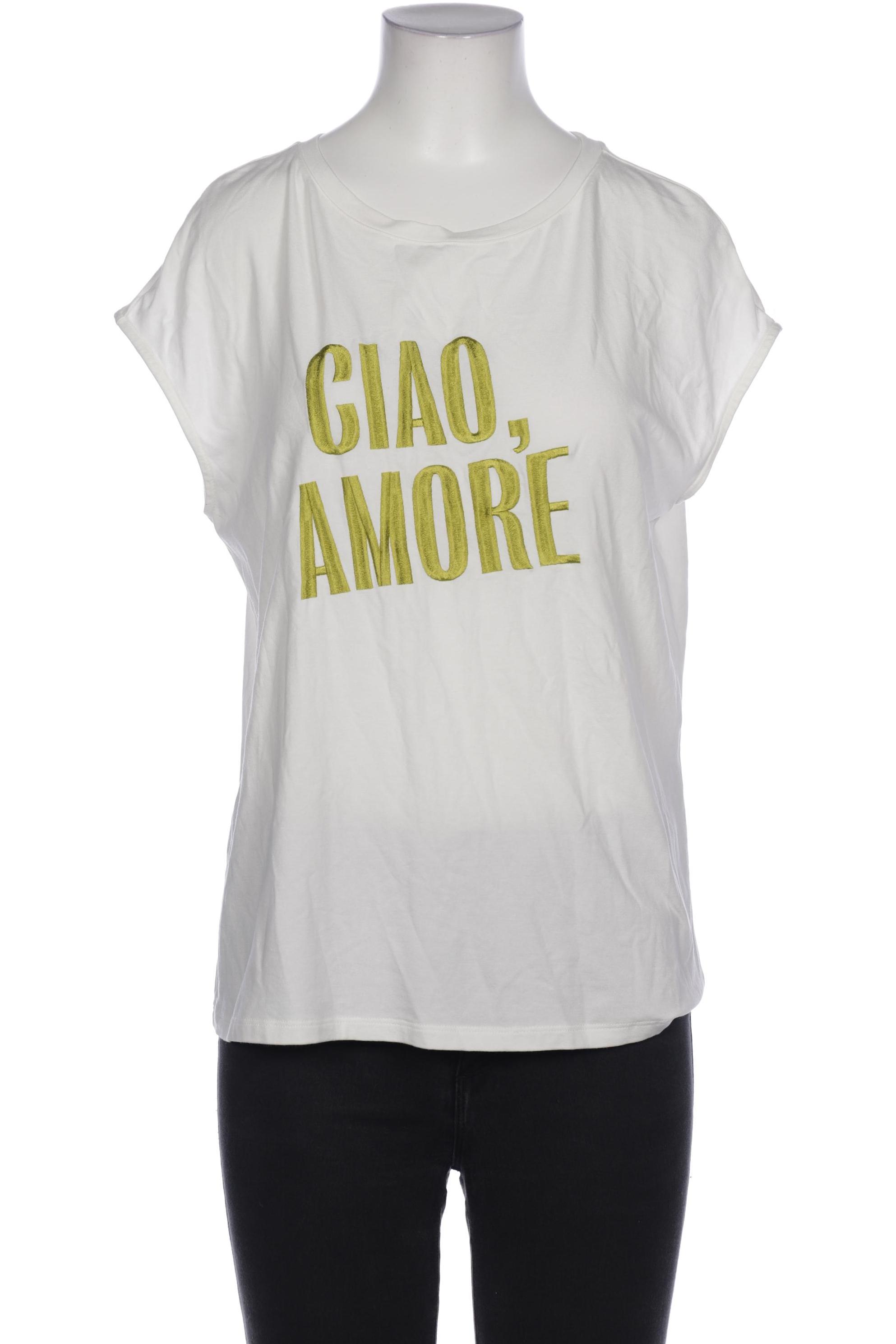

Comma Damen T-Shirt, weiß, Gr. 38