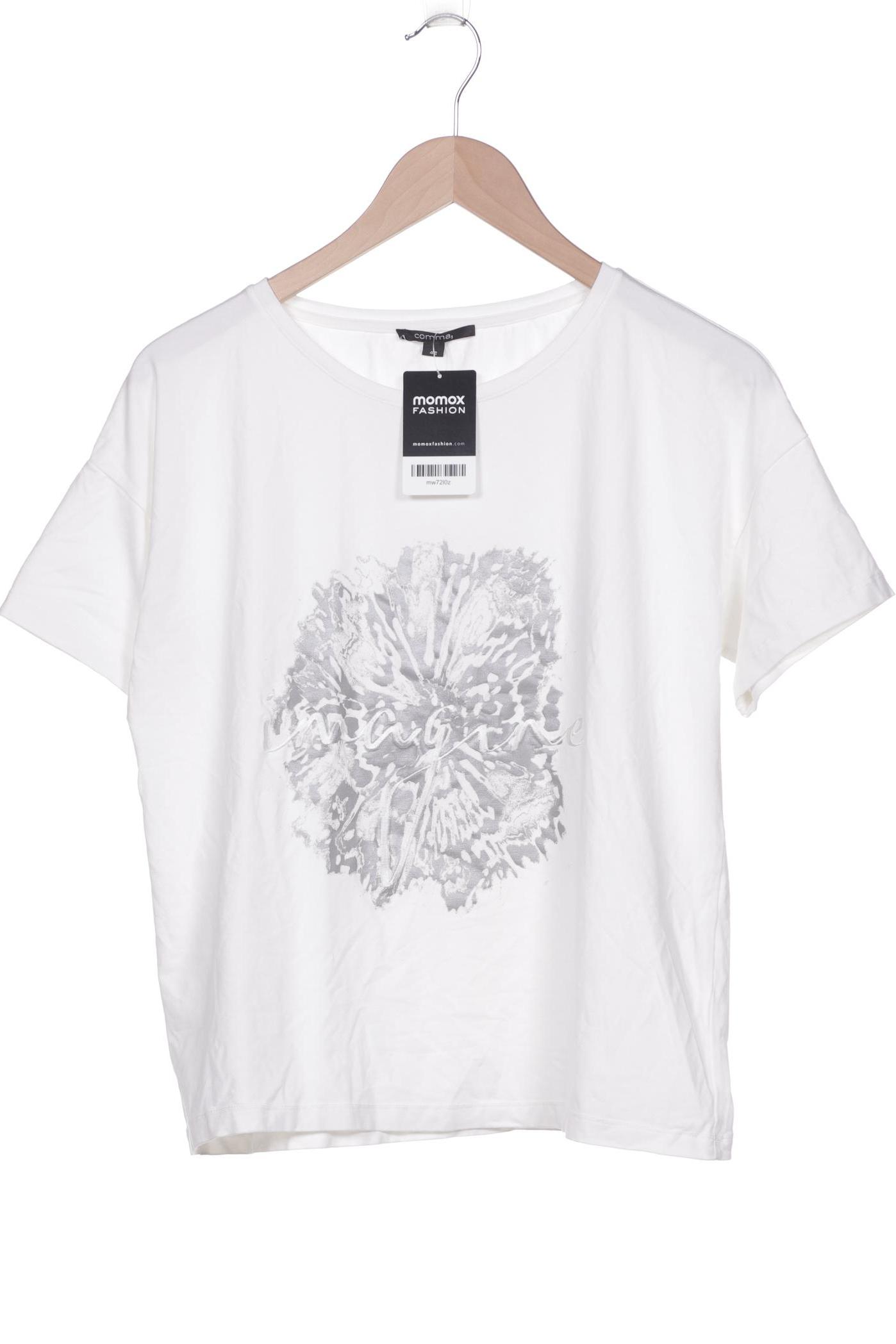 

Comma Damen T-Shirt, weiß