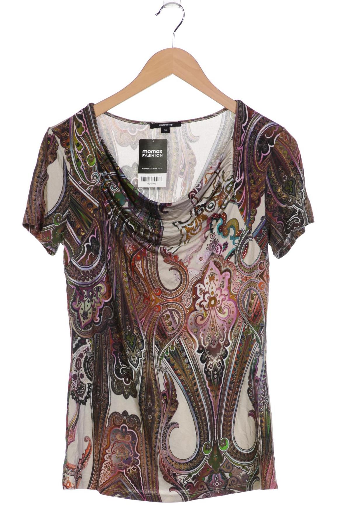 

Comma Damen T-Shirt, mehrfarbig, Gr. 38