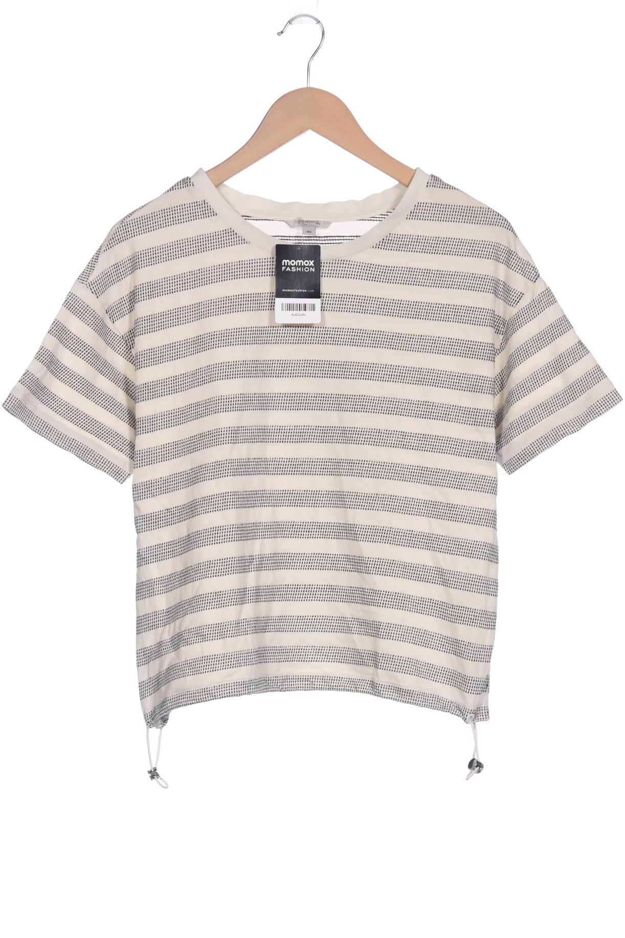 

Comma Damen T-Shirt, cremeweiß, Gr. 40