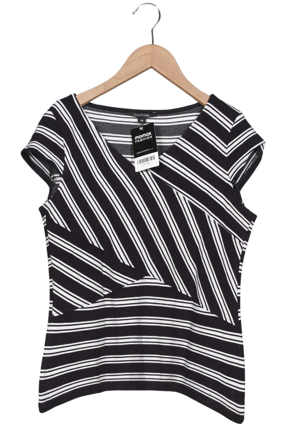 

Comma Damen T-Shirt, schwarz, Gr. 40