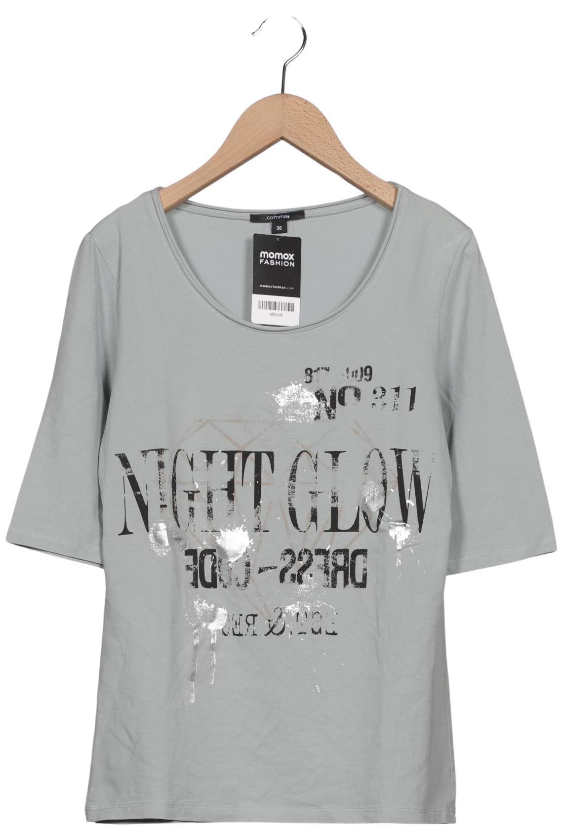 

Comma Damen T-Shirt, hellblau, Gr. 36