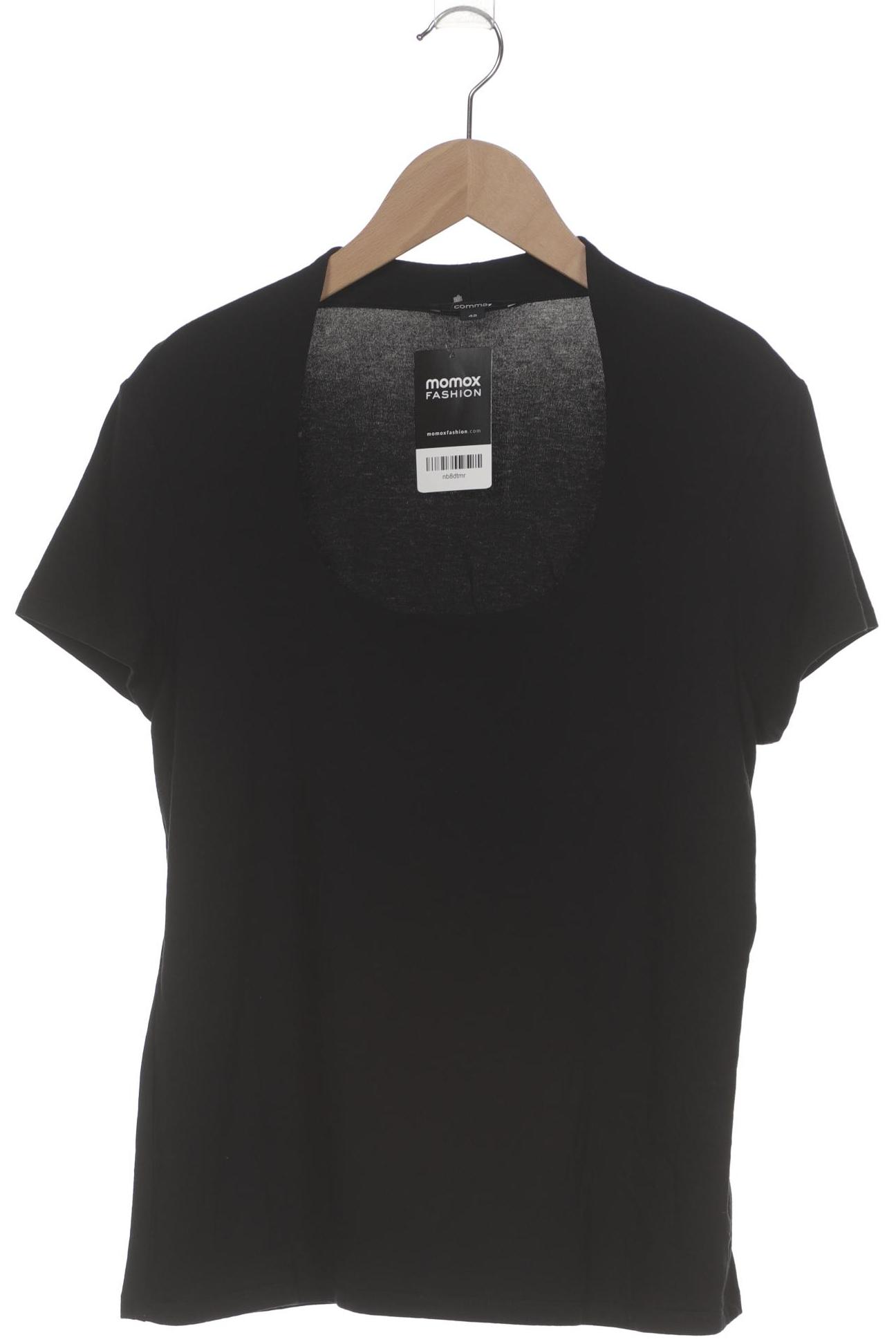 

Comma Damen T-Shirt, schwarz, Gr. 42