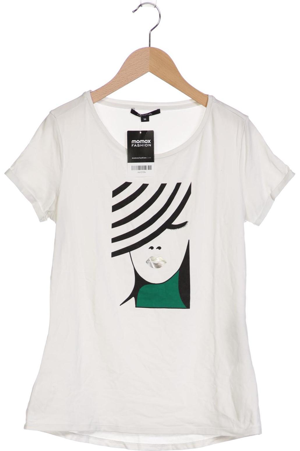 

Comma Damen T-Shirt, weiß, Gr. 36