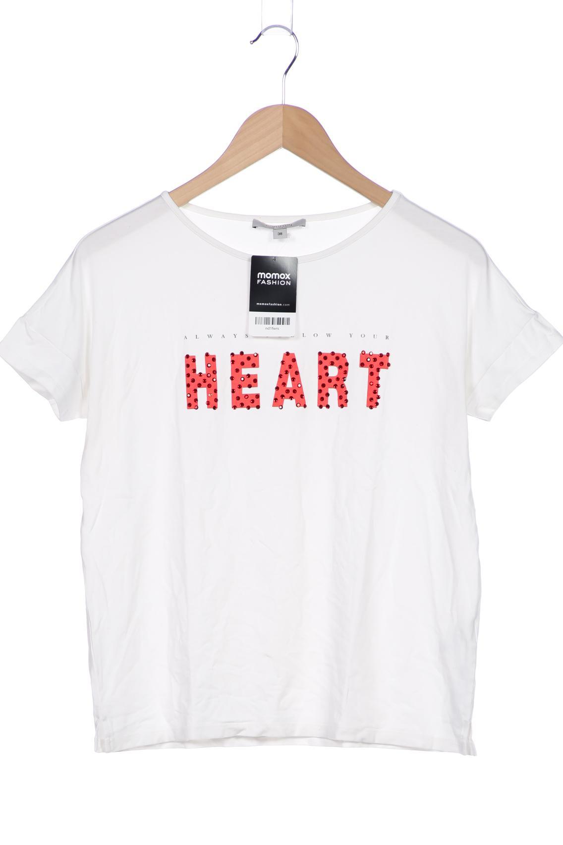 

Comma Damen T-Shirt, weiß, Gr. 38