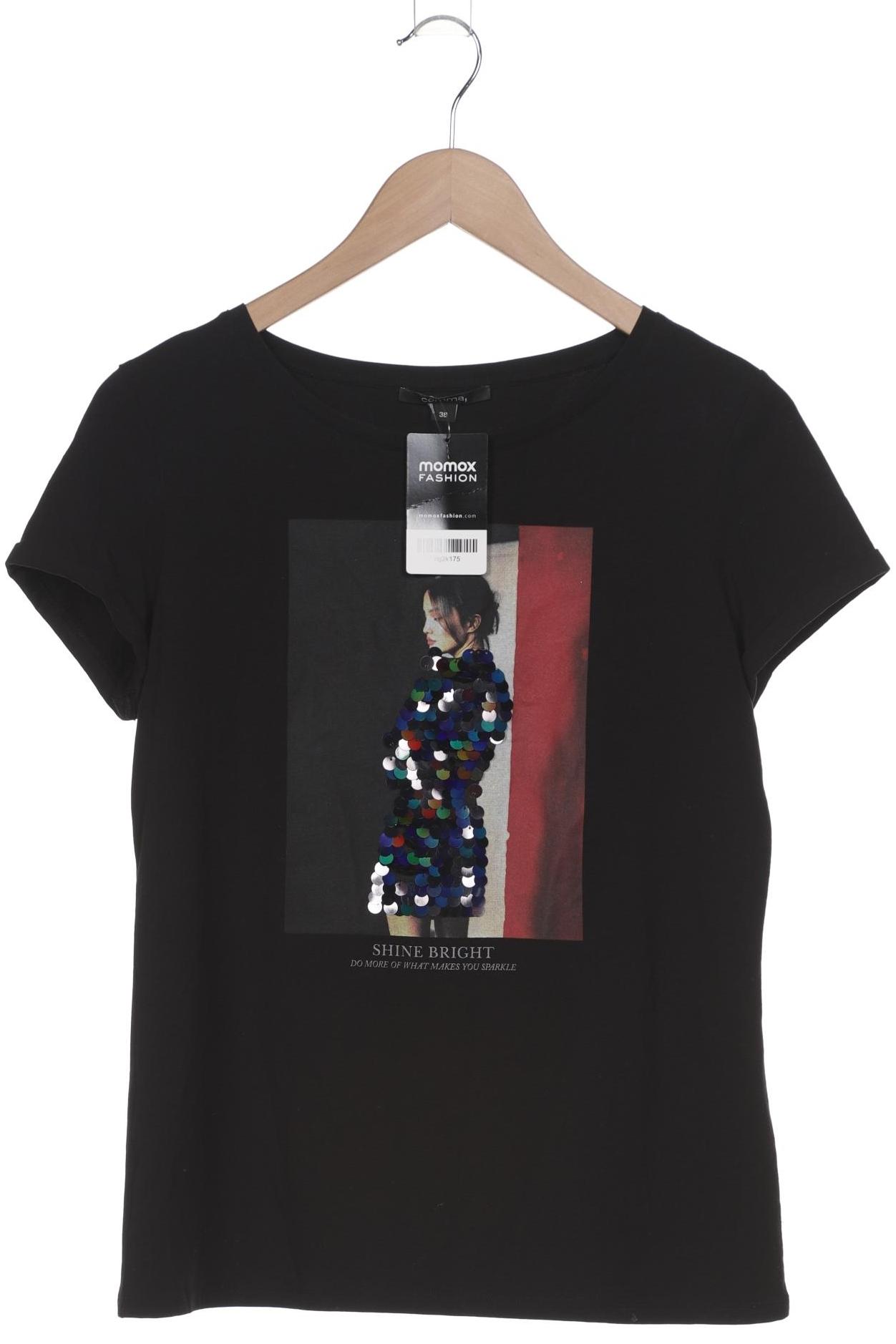 

Comma Damen T-Shirt, schwarz, Gr. 38