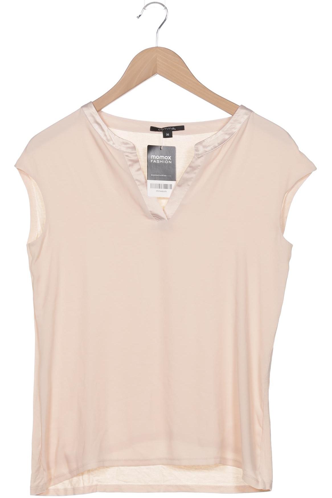 

Comma Damen T-Shirt, beige, Gr. 36