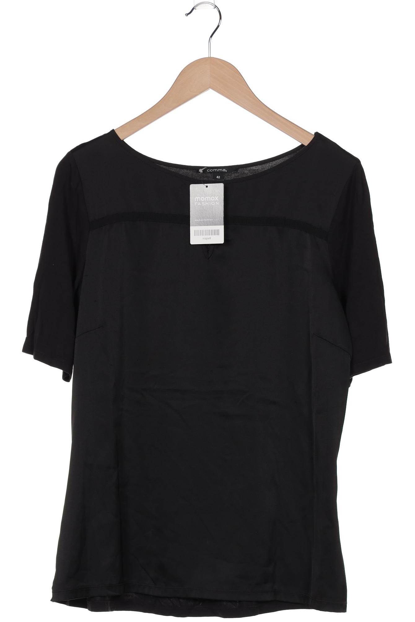 

Comma Damen T-Shirt, schwarz