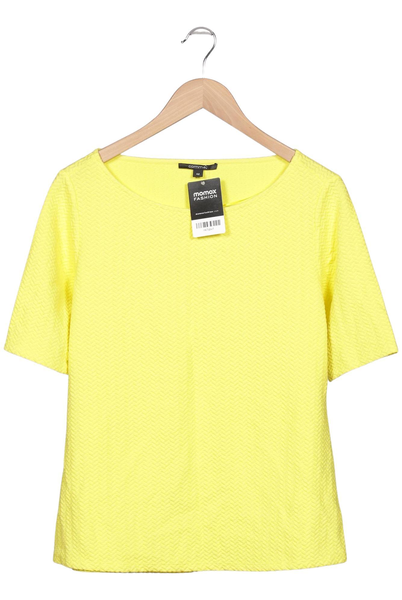 

Comma Damen T-Shirt, gelb, Gr. 42