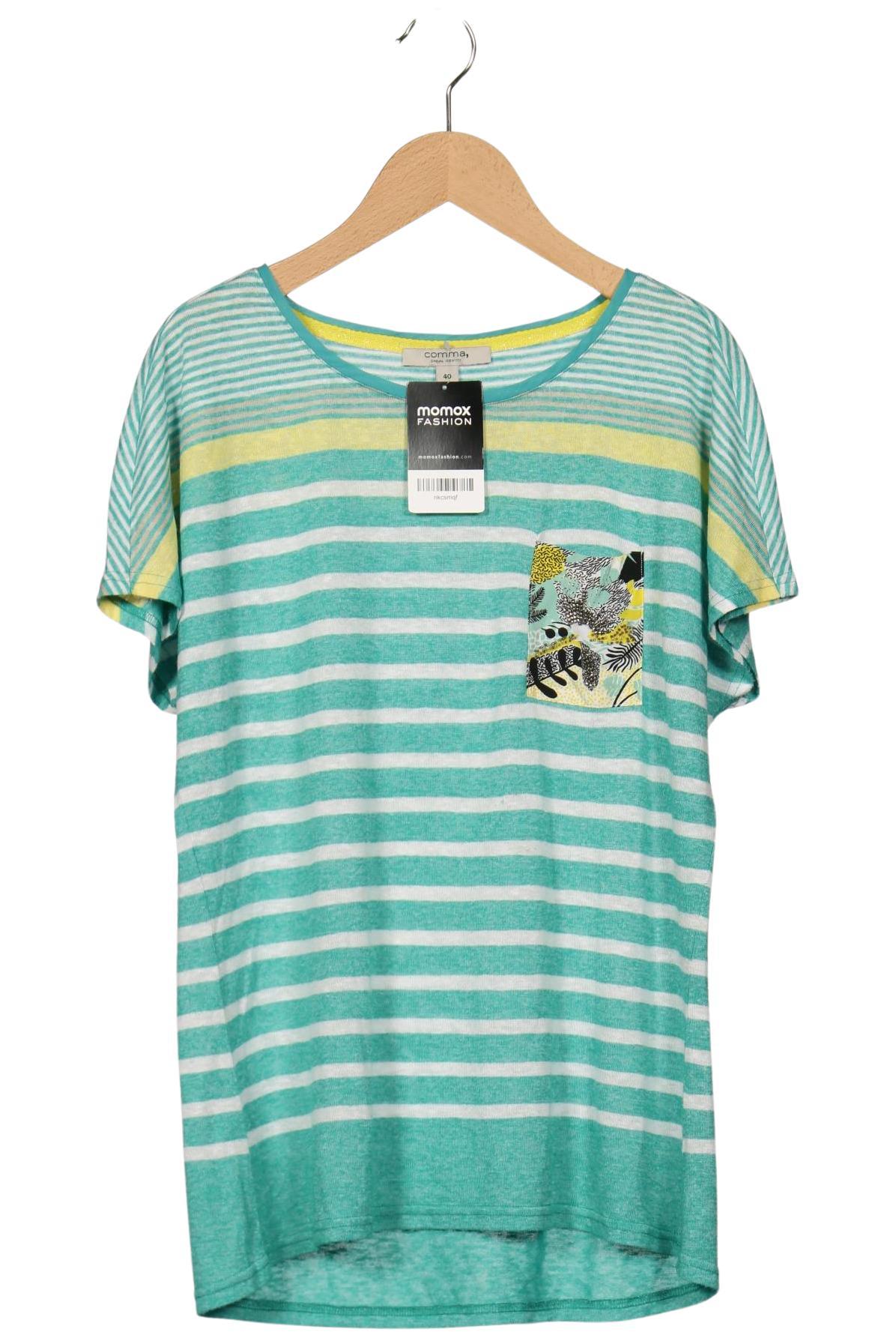 

Comma Damen T-Shirt, grün, Gr. 40