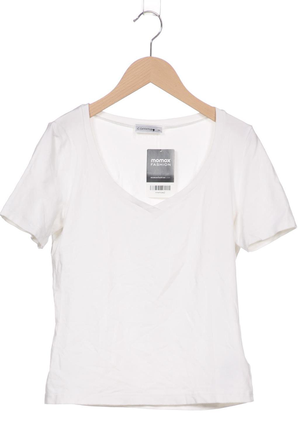 

Comma Damen T-Shirt, weiß