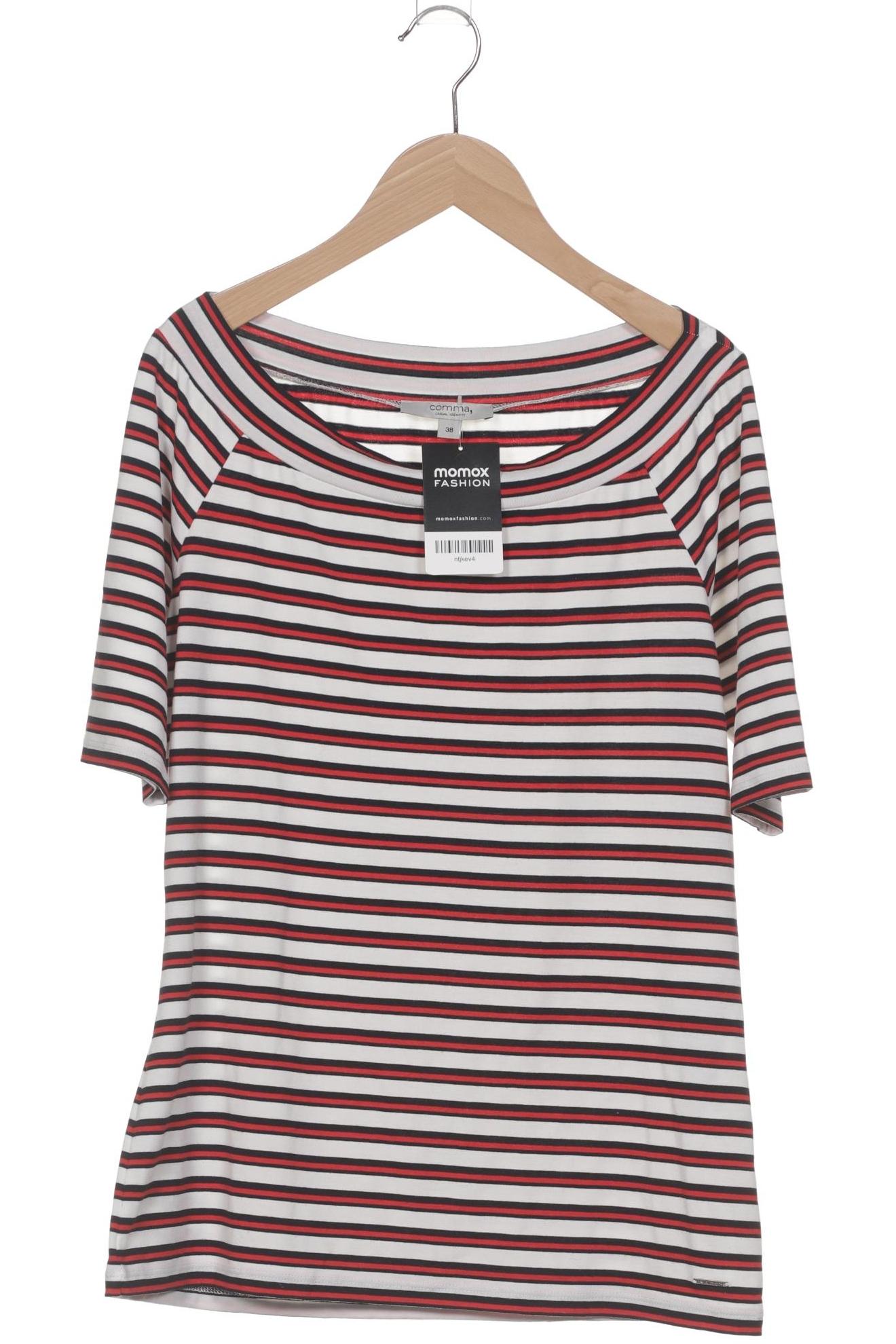 

Comma Damen T-Shirt, weiß, Gr. 38