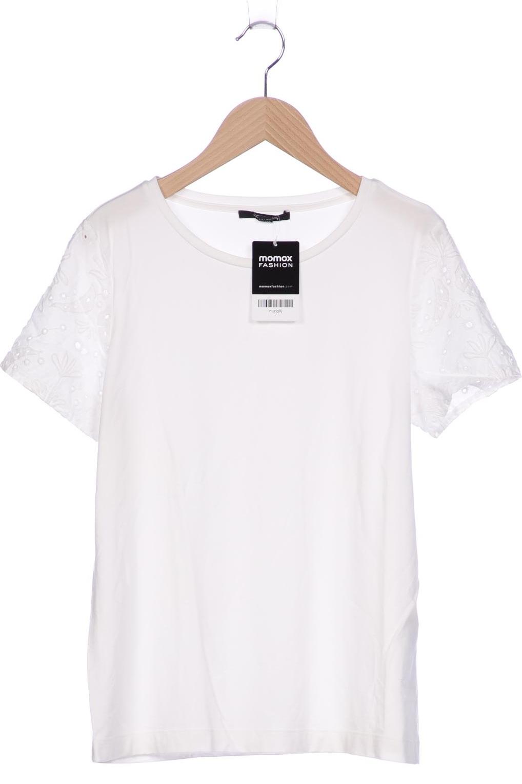 

Comma Damen T-Shirt, weiß, Gr. 36