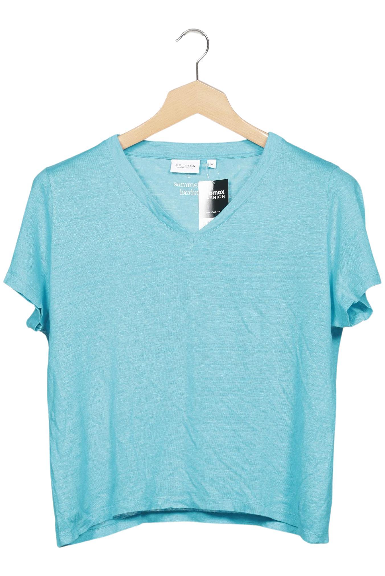 

Comma Damen T-Shirt, türkis, Gr. 44