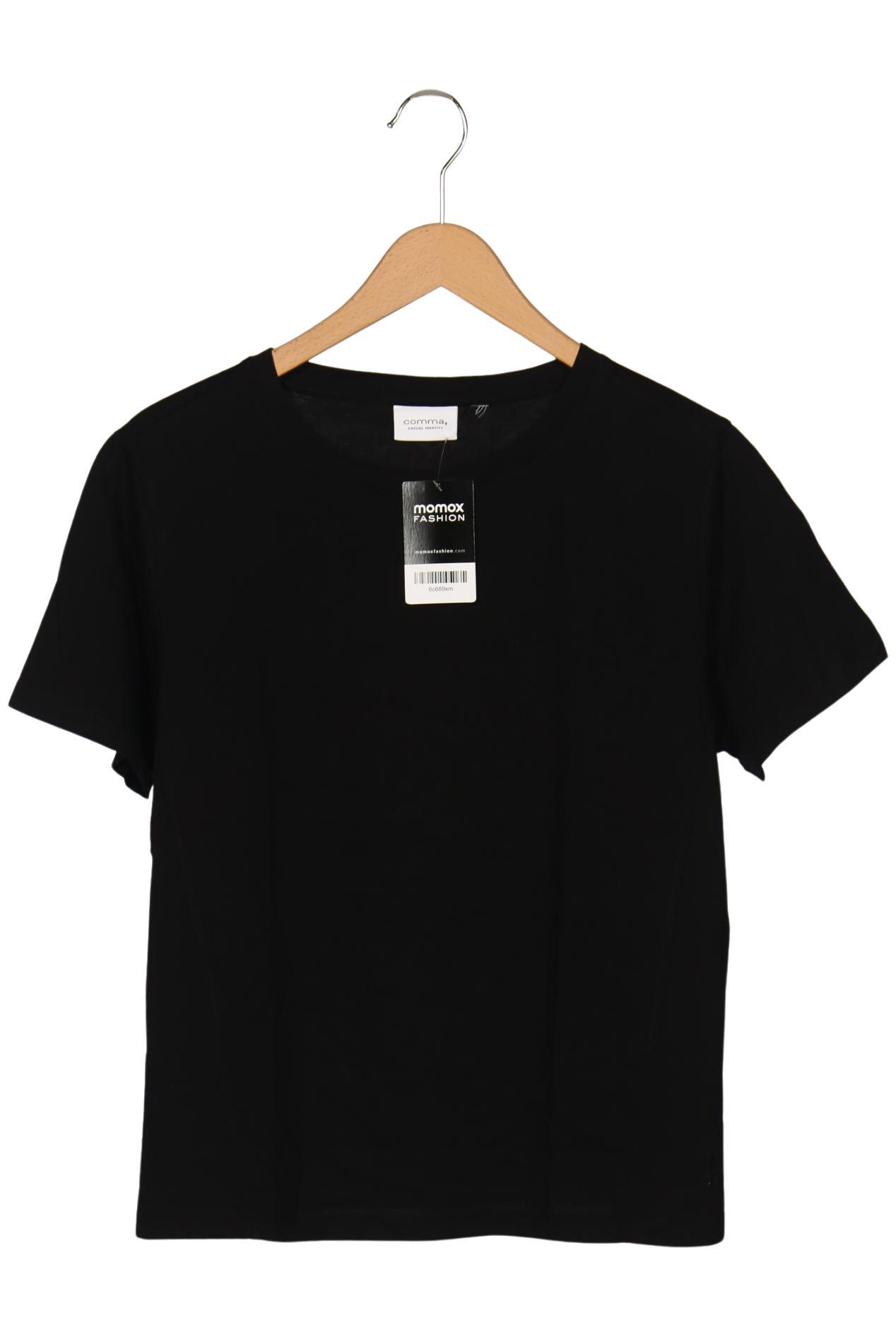 

Comma Damen T-Shirt, schwarz, Gr. 42