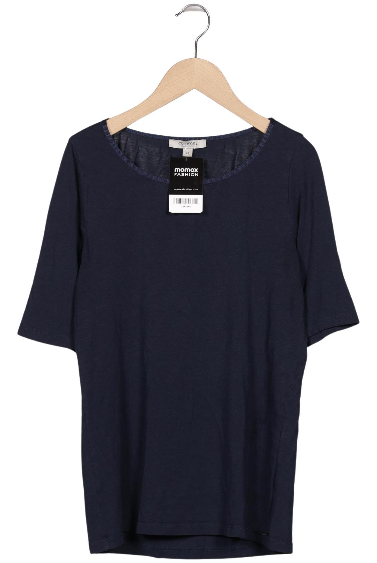 

Comma Damen T-Shirt, marineblau, Gr. 42
