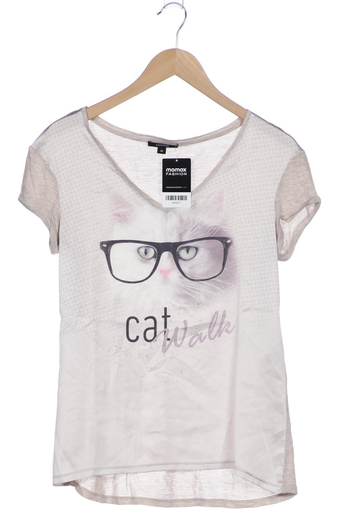 

Comma Damen T-Shirt, beige, Gr. 34