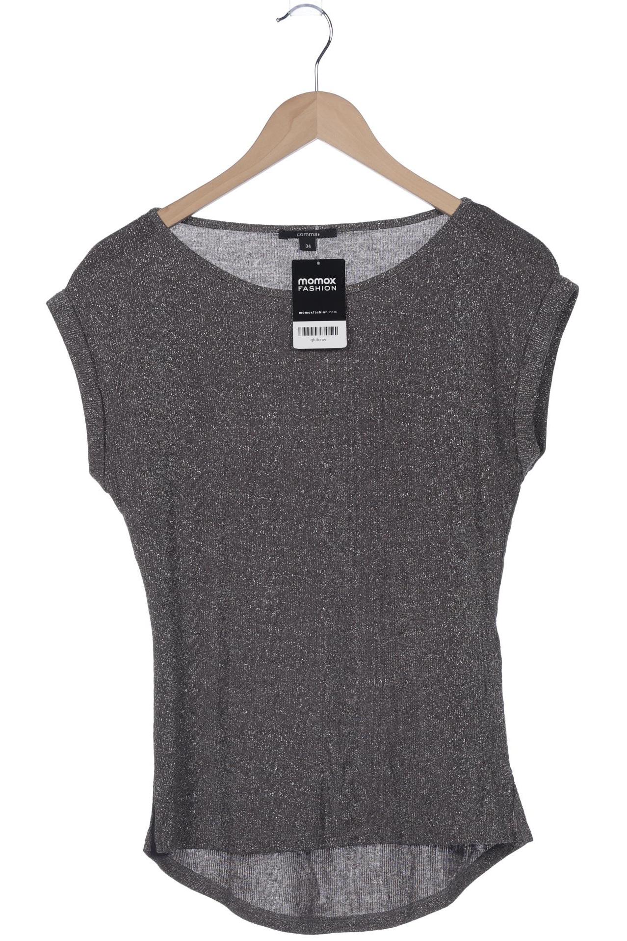 

Comma Damen T-Shirt, braun, Gr. 34