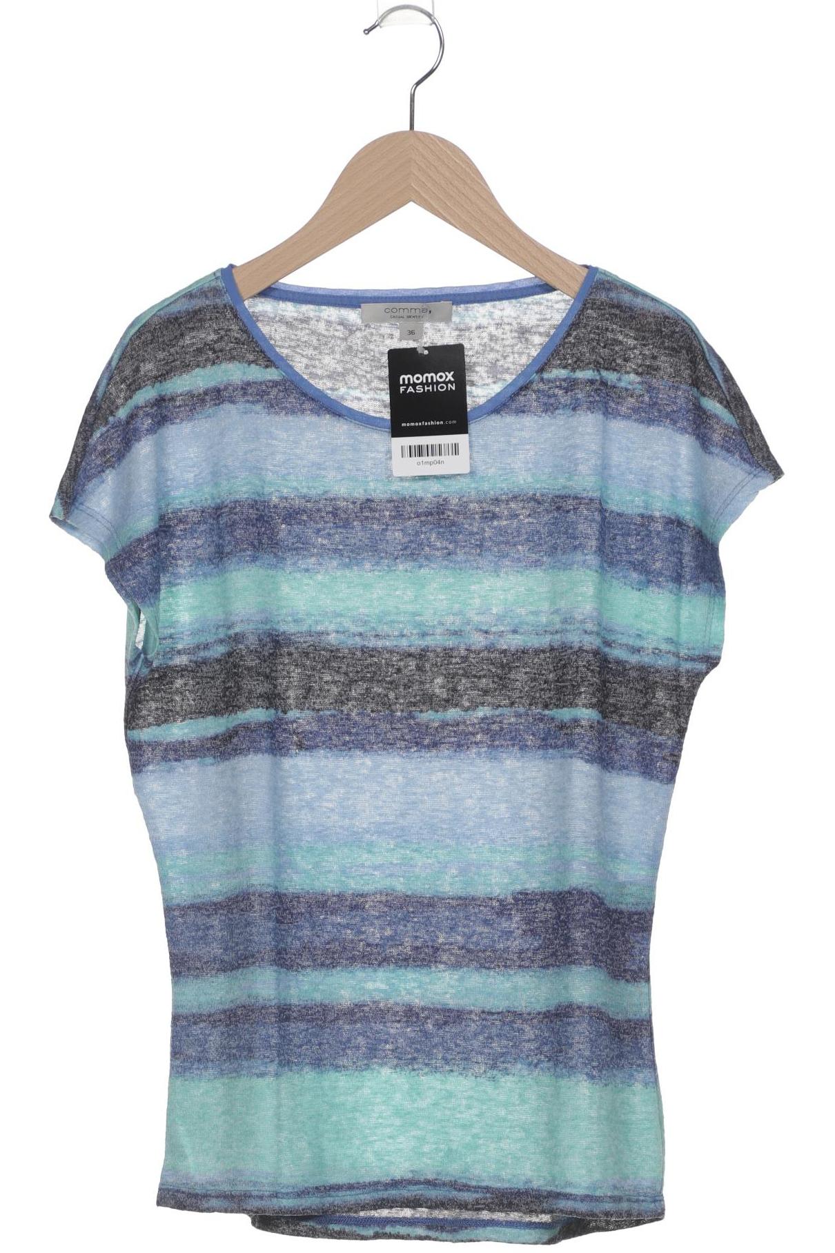 

Comma Damen T-Shirt, blau, Gr. 36
