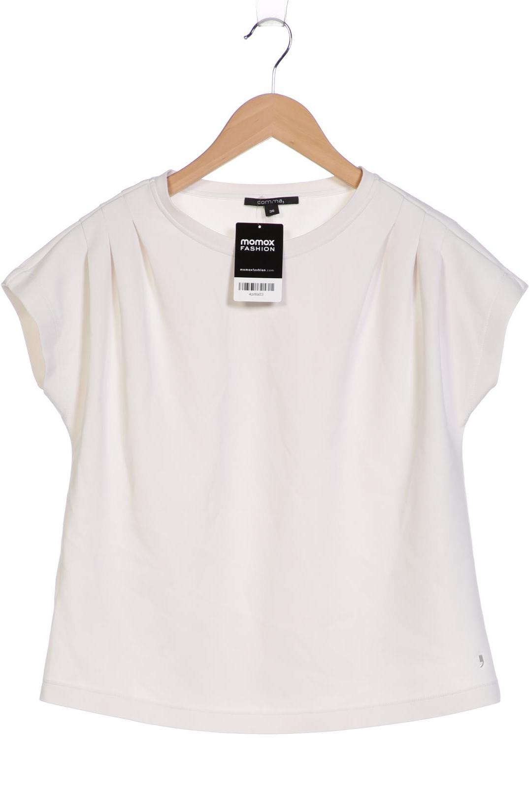 

Comma Damen T-Shirt, weiß, Gr. 36