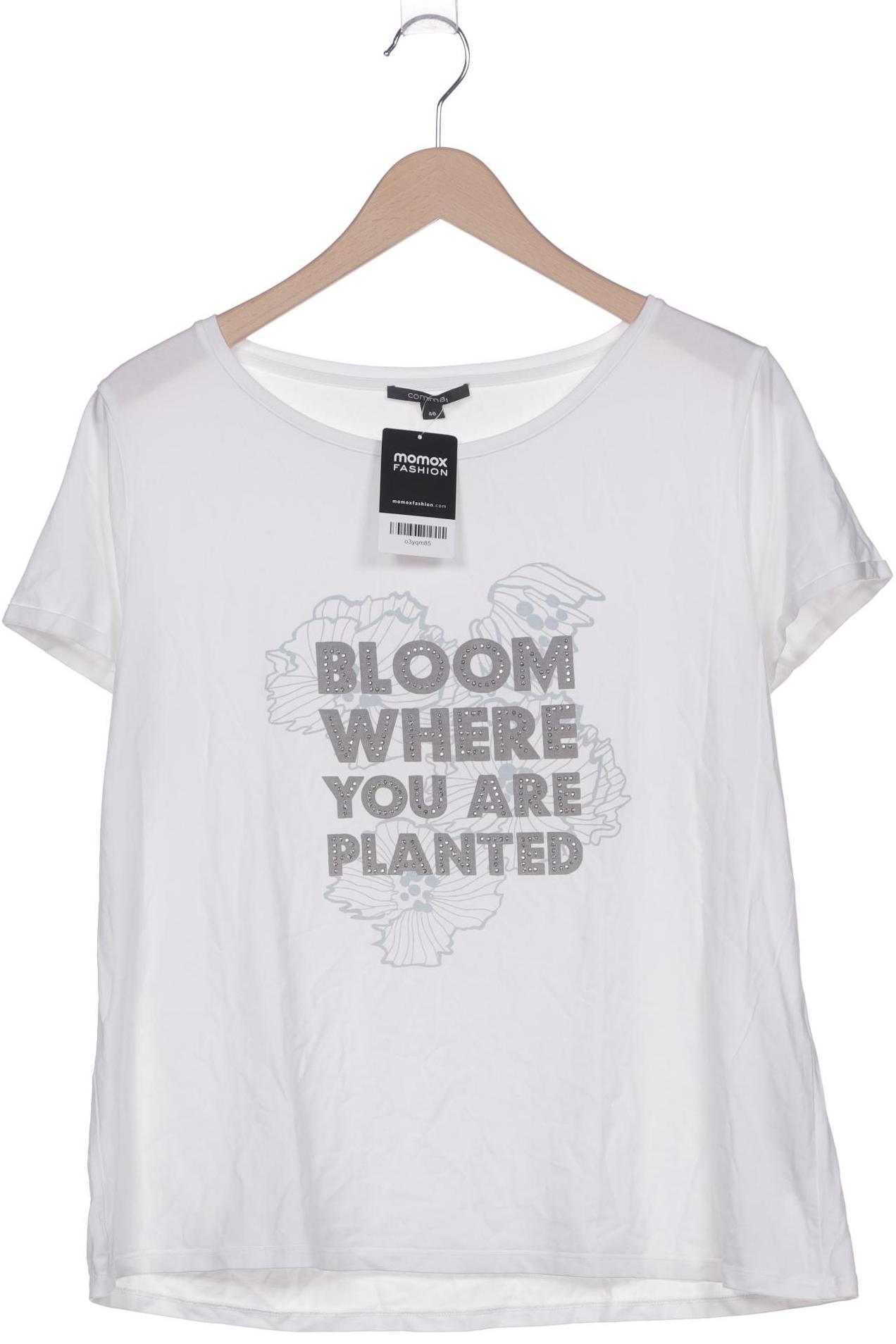 

Comma Damen T-Shirt, weiß, Gr. 46