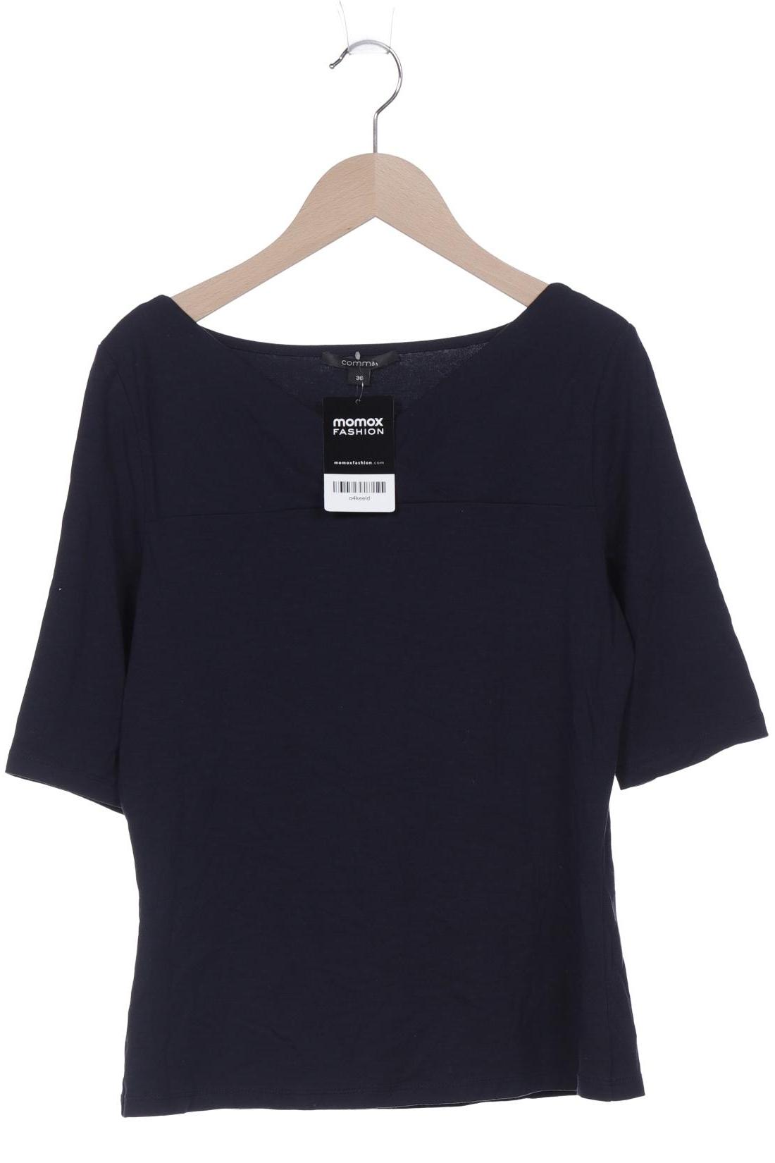 

Comma Damen T-Shirt, marineblau, Gr. 36