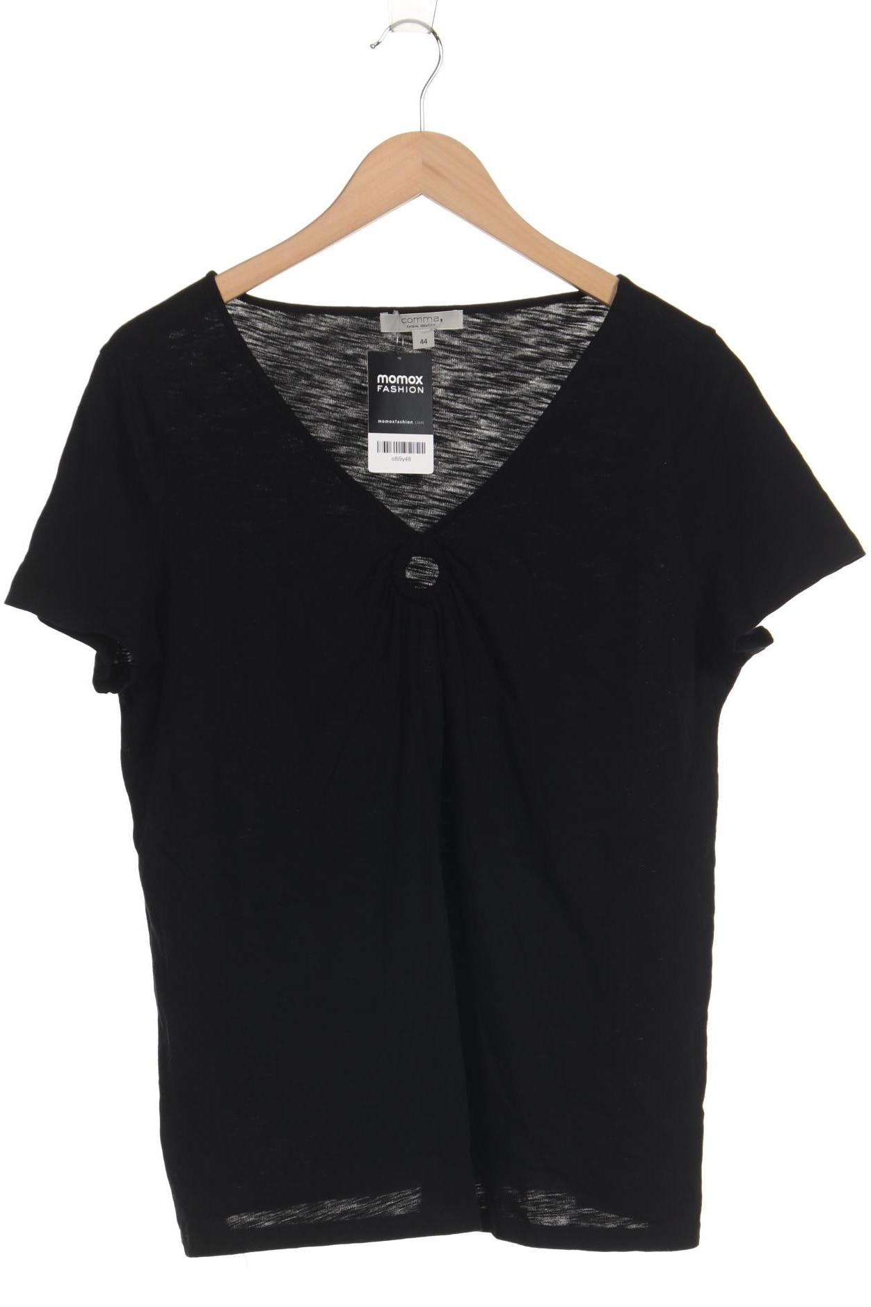 

Comma Damen T-Shirt, schwarz, Gr. 44