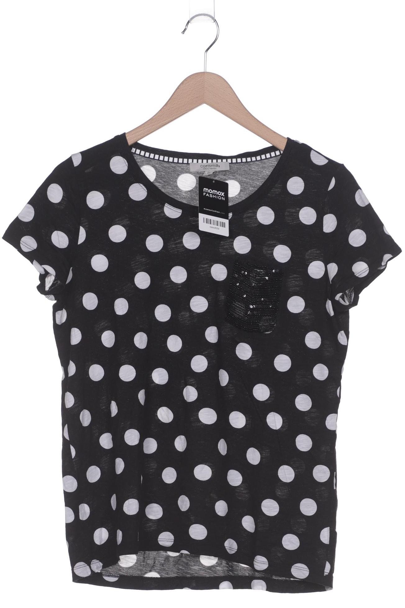 

Comma Damen T-Shirt, schwarz, Gr. 38