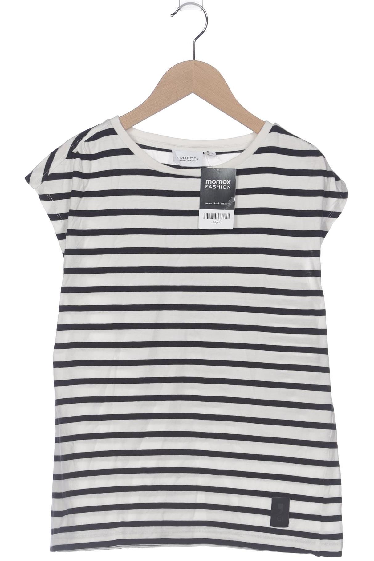 

Comma Damen T-Shirt, weiß, Gr. 36